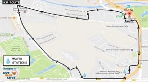 Map 5km - Chariofare 2017
