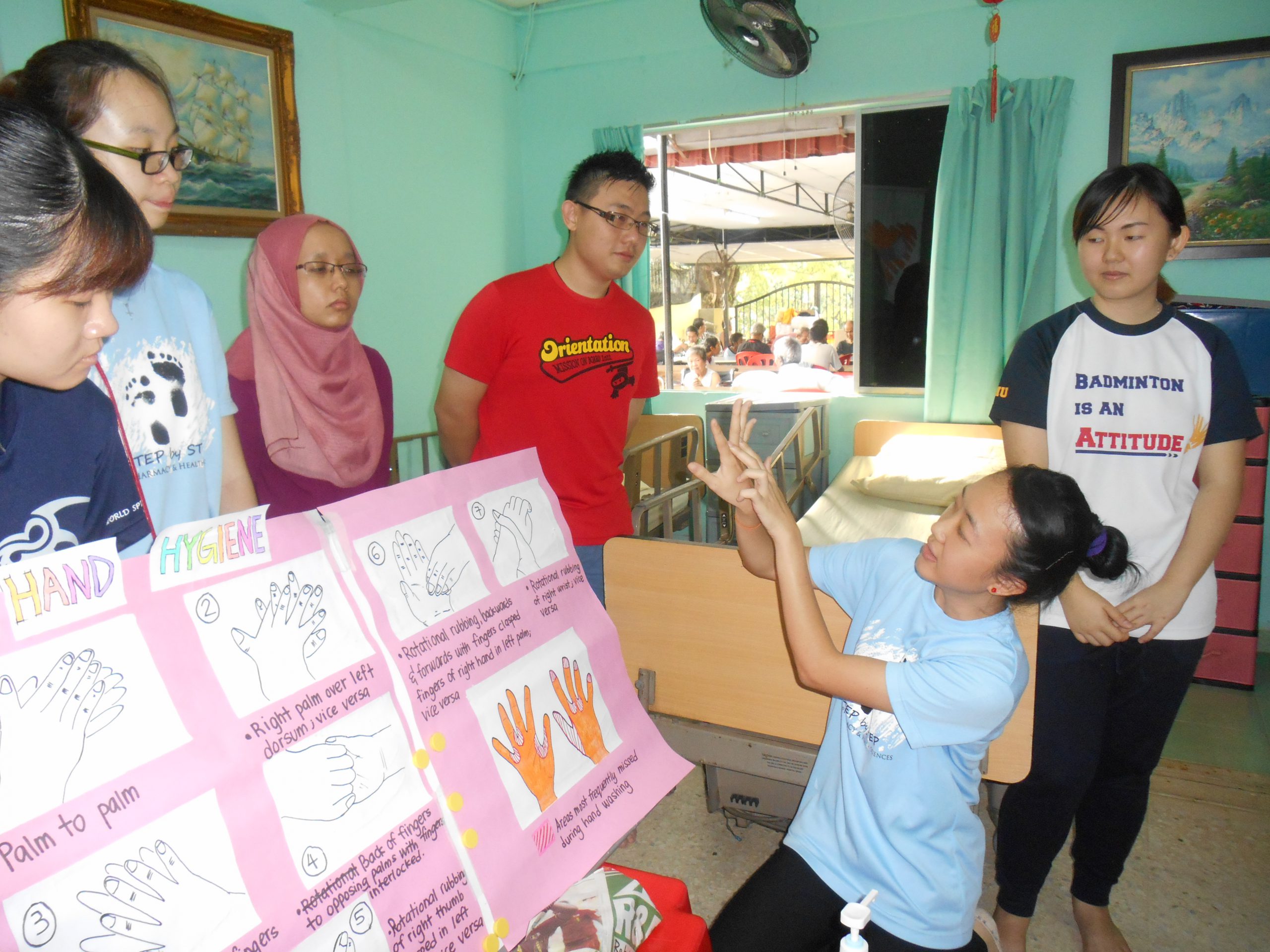 IMU Nursing Students and Staff Trains Caregivers at Lovely Nursing Home