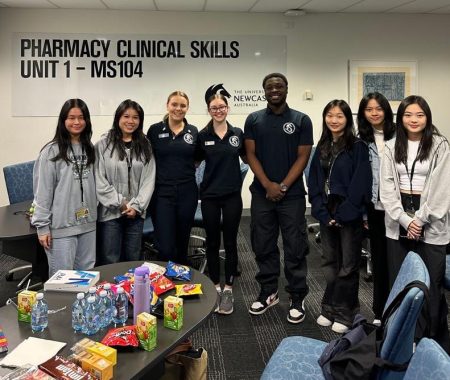 Pharmacy Students at the University of Newcastle group Clinical Skills