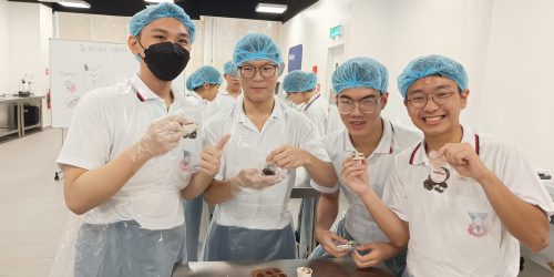 Kuen Cheng students showing their