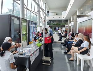 Corporate health screening in action