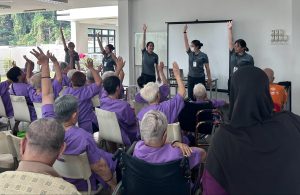 IMU Nursing students conducting exercises with the elderly Ti-Ratana