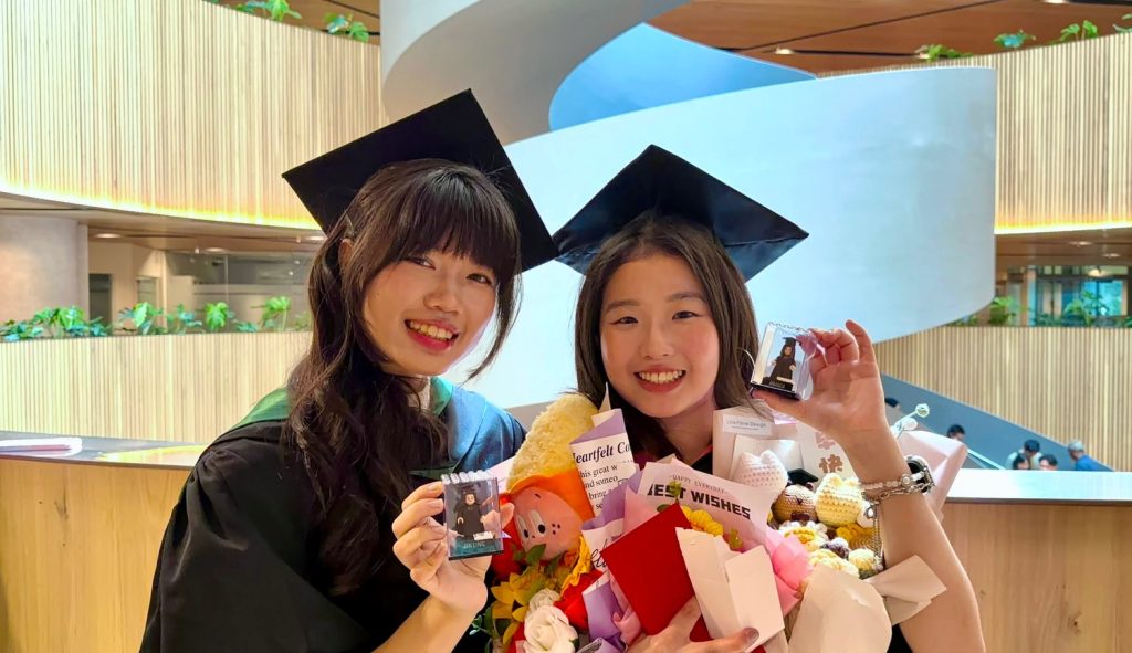 IMU Pharmaceutical Chemistry Graduate , Chan Jin Ling with her friend