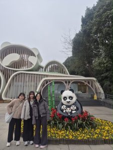 IMU Students with Panda