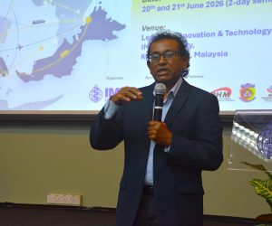 Last speaker Dr Ravindran